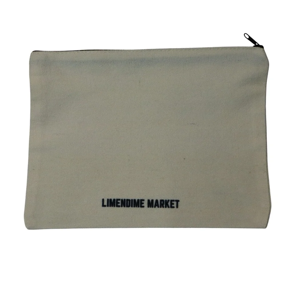 Betty Boop Heart Black Zipper Canvas Pouch Handmade Makeup‎ Bag